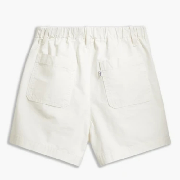 Levi's Pleated Utility Twill Shorts Tofu Off White - Picture 3 of 9